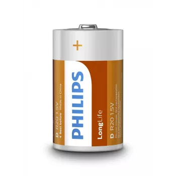 Bateria jednorazowa Philips LongLife Battery R20L2B/10