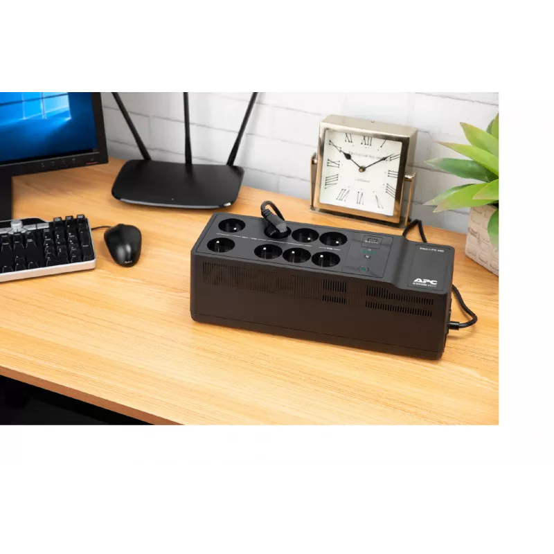APC Back-UPS 650VA 230V 1 USB charging port - (Offline-) USV nieprzerwanego zasilania (UPS) Standby (Offline) 0.65 kVA 400 W 8 gniazd AC