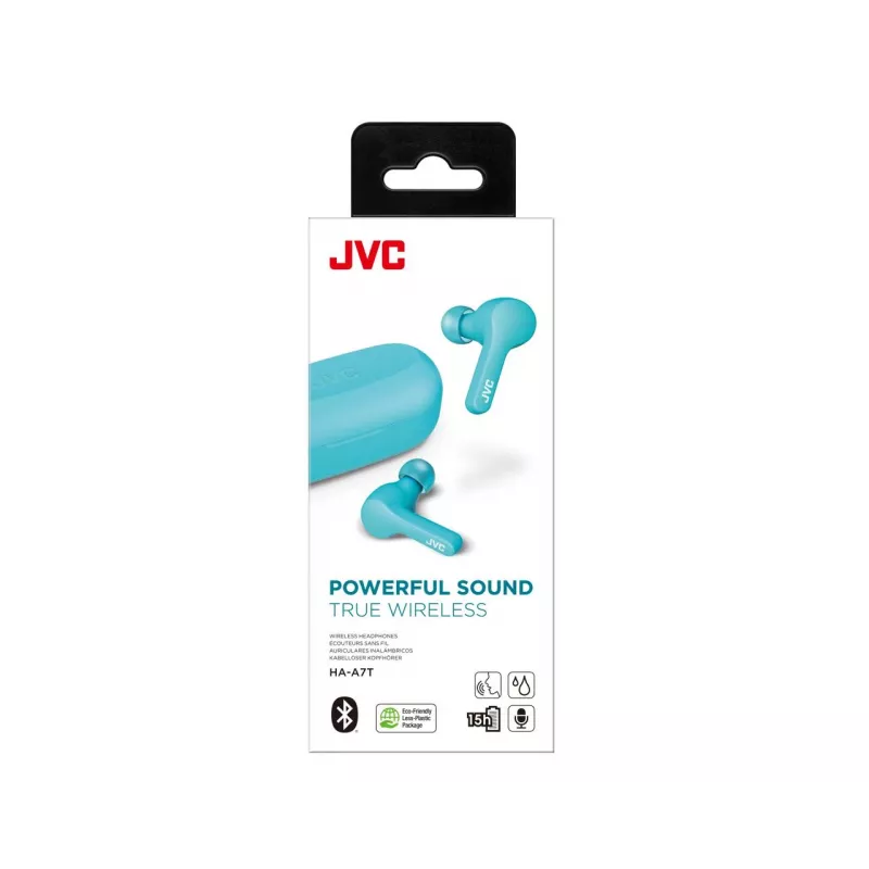 Słuchawki JVC HA-A7T-AN True Wireless Stereo (TWS) Douszne Rozmowy/Muzyka Micro-USB Bluetooth Niebieskie
