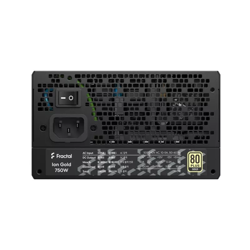 Fractal Design Ion+ 750W Gold zasilacz 24-pin ATX ATX Czarny