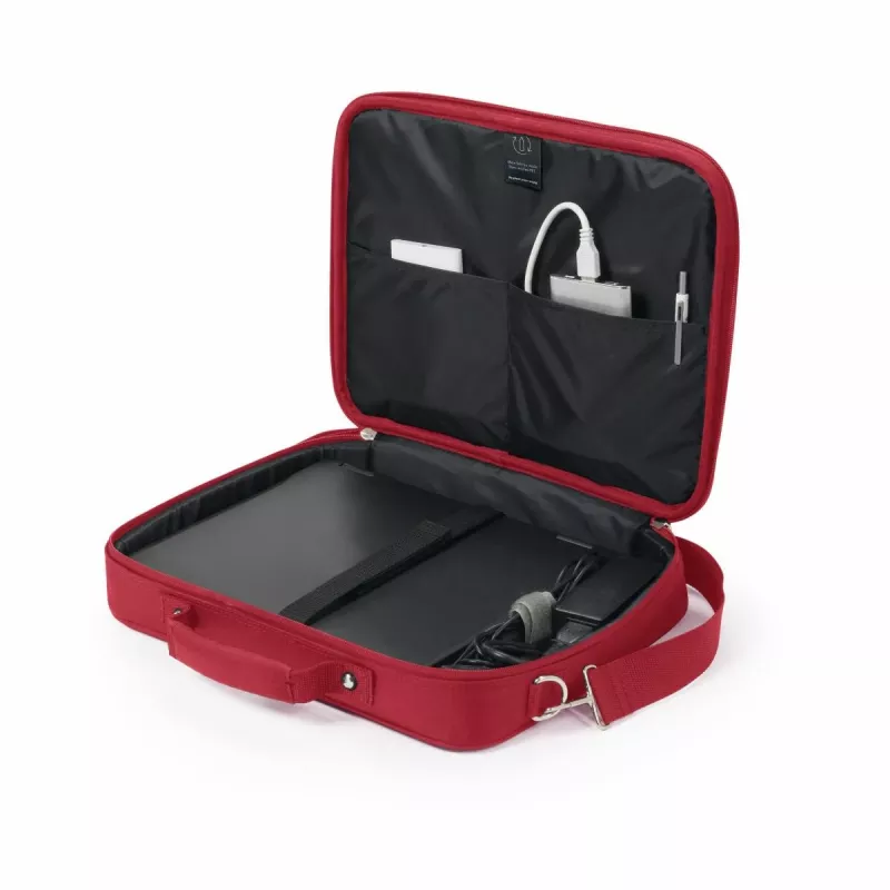 DICOTA Eco Multi Base - Torba na laptopa 14-15,6 cala - Czerwona / Poliester rPET 300d