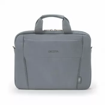 DICOTA Eco cienki Case Base - etui na notebook 13–14,1 cala - szary / poliester 300d z recyklingu PET