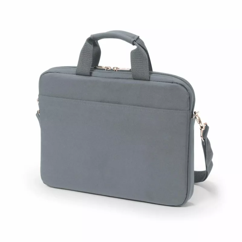 DICOTA Eco cienki Case Base - etui na notebook 13–14,1 cala - szary / poliester 300d z recyklingu PET