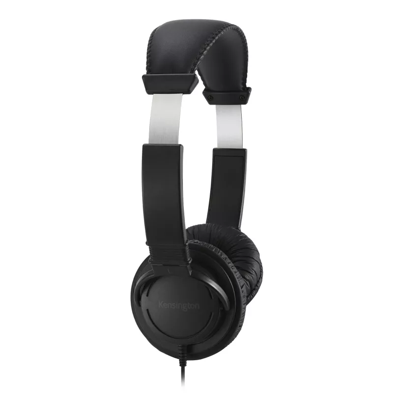 Słuchawki Kensington Classic USB-C z mikrofonem, przewodowe, rozmowy/muzyka, słuchawki, czarne