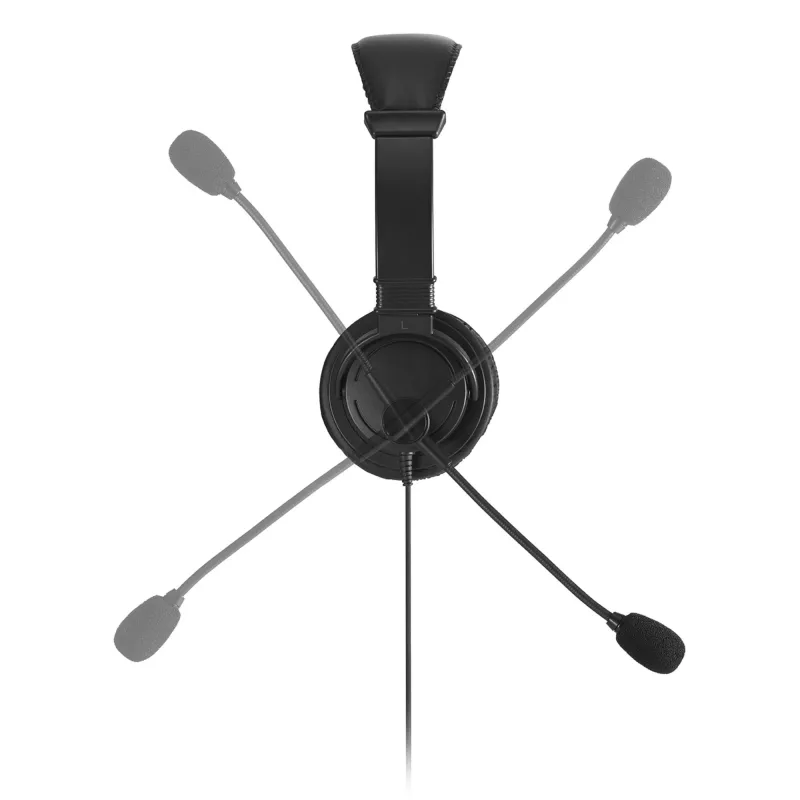 Słuchawki Kensington Classic USB-C z mikrofonem, przewodowe, rozmowy/muzyka, słuchawki, czarne