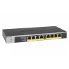 NETGEAR GS108LP Niezarządzalny Gigabit Ethernet (10/100/1000) Power over Ethernet (PoE) 1U Czarny, Szary