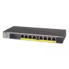 NETGEAR GS108LP Niezarządzalny Gigabit Ethernet (10/100/1000) Power over Ethernet (PoE) 1U Czarny, Szary