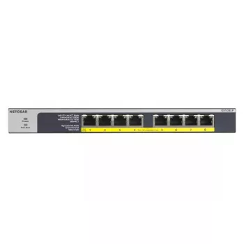 NETGEAR GS108LP Niezarządzalny Gigabit Ethernet (10/100/1000) Power over Ethernet (PoE) 1U Czarny, Szary