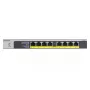 NETGEAR GS108LP Niezarządzalny Gigabit Ethernet (10/100/1000) Power over Ethernet (PoE) 1U Czarny, Szary