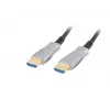 Kabel HDMI LANBERG CA-HDMI-20FB-0300-BK — 30 m, wtyk HDMI typu A męski do męskiego, HDMI 2.0, 18 Gbit/s, 4K@144 Hz, HDR, ARC, Ethernet, czarny