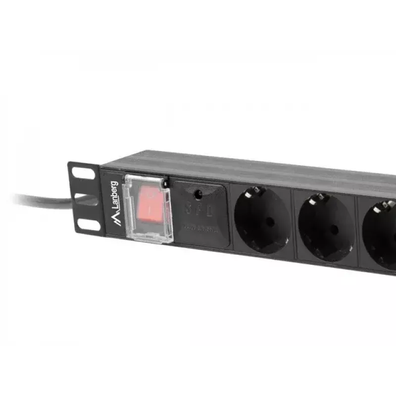 Listwa zasilająca PDU Lanberg PDU-08F-0200-BK