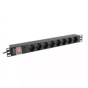 Listwa zasilająca PDU Lanberg PDU-08F-0200-BK