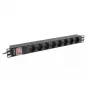 Listwa zasilająca PDU Lanberg PDU-08F-0200-BK