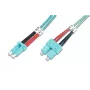 Kabel światłowodowy DIGITUS, LC do SC wielomodowy 50/125 µm, duplex długość 3m klasa OM3