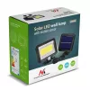 Zewnętrzny solarny naświetlacz LED MACLEAN MCE438, 5W, 400 lm, IP44, Li-Ion 5,2V, montaż naścienny, światło białe, czarny