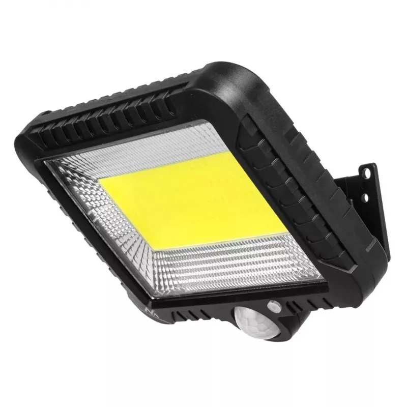 Zewnętrzny solarny naświetlacz LED MACLEAN MCE438, 5W, 400 lm, IP44, Li-Ion 5,2V, montaż naścienny, światło białe, czarny