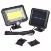 Zewnętrzny solarny naświetlacz LED MACLEAN MCE438, 5W, 400 lm, IP44, Li-Ion 5,2V, montaż naścienny, światło białe, czarny