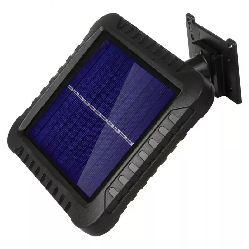 Zewnętrzny solarny naświetlacz LED MACLEAN MCE438, 5W, 400 lm, IP44, Li-Ion 5,2V, montaż naścienny, światło białe, czarny