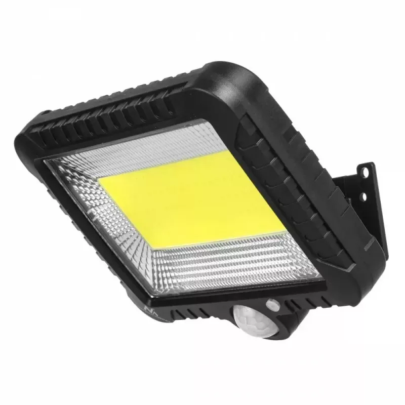 Zewnętrzny solarny naświetlacz LED MACLEAN MCE438, 5W, 400 lm, IP44, Li-Ion 5,2V, montaż naścienny, światło białe, czarny