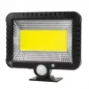 Zewnętrzny solarny naświetlacz LED MACLEAN MCE438, 5W, 400 lm, IP44, Li-Ion 5,2V, montaż naścienny, światło białe, czarny