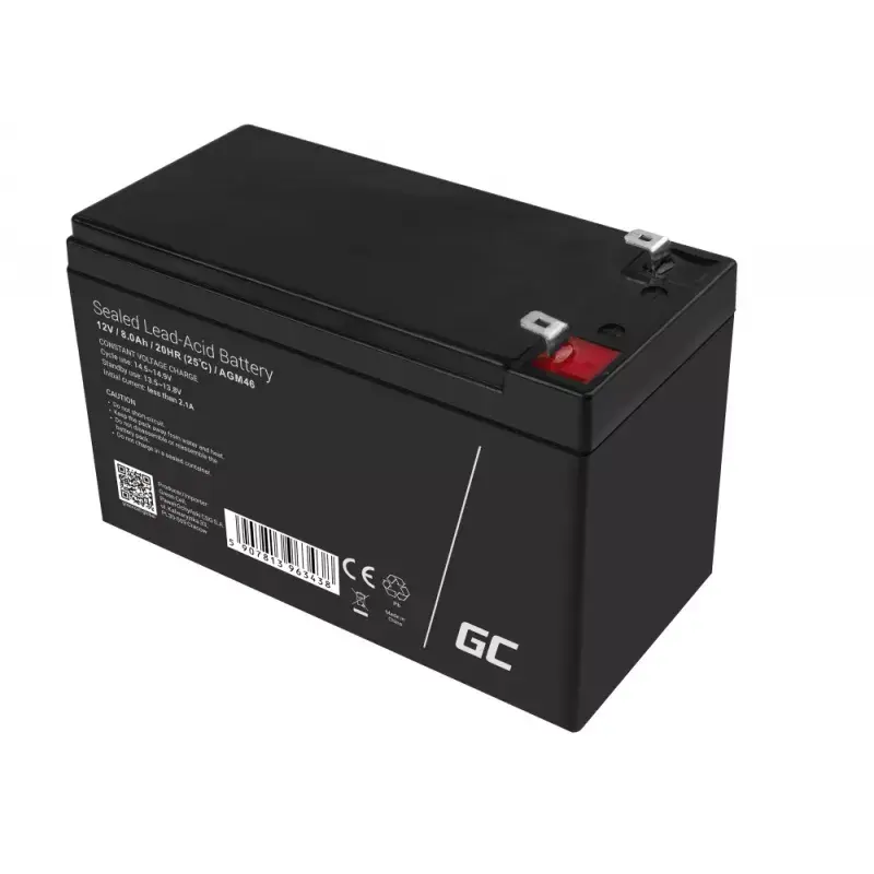 Akumulator żelowy 12V zielony Cell AGM46, 8000 mAh, 2,15 kg, VRLA