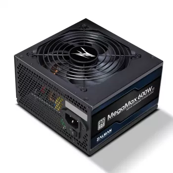Zalman ZM600-TXII V2 MegaMax 80PLUS 230V EU STANDARD certyfikowany zasilacz PCI-E o wysokiej sprawności 600 W 20+4 pin ATX ATX Czarny