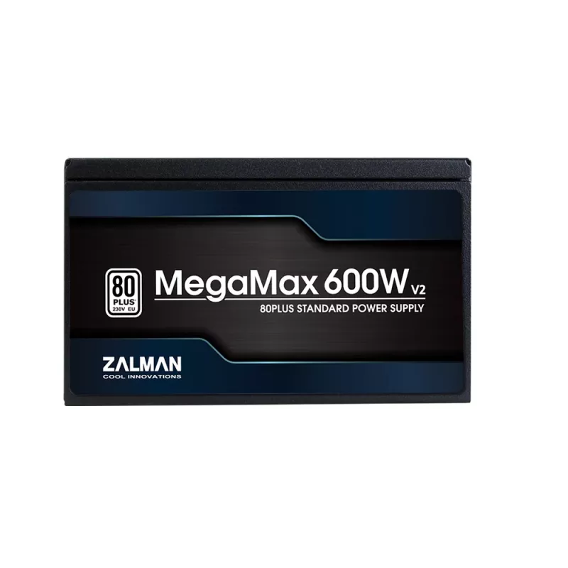 Zalman ZM600-TXII V2 MegaMax 80PLUS 230V EU STANDARD certyfikowany zasilacz PCI-E o wysokiej sprawności 600 W 20+4 pin ATX ATX Czarny
