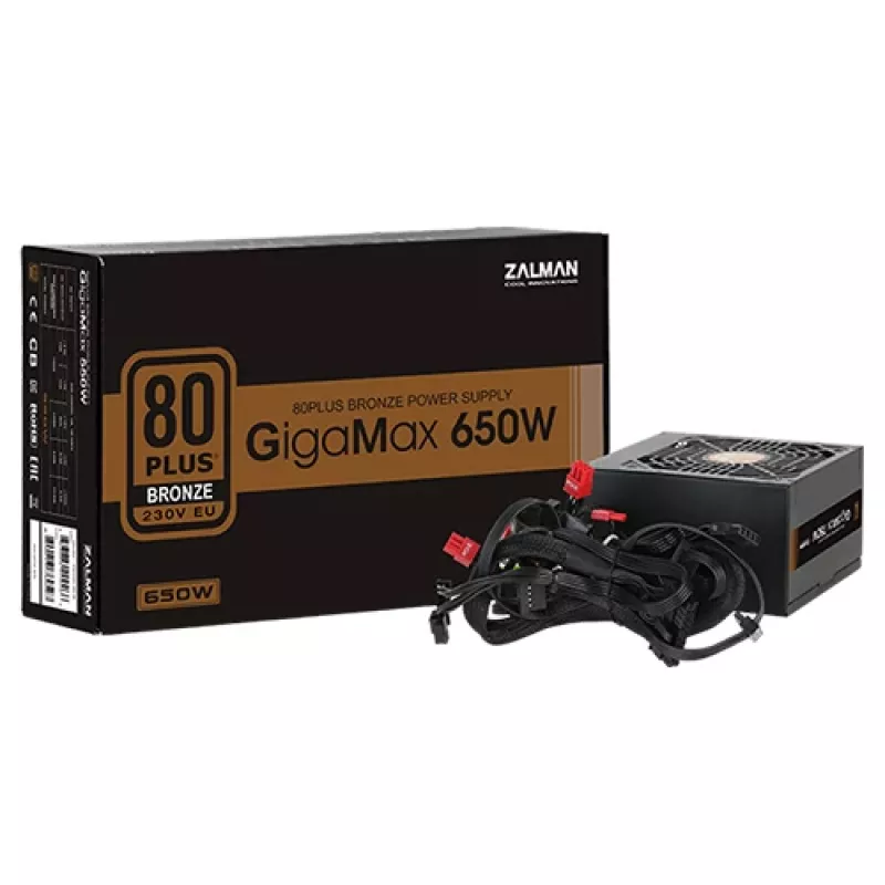 Zasilacz Zalman ZM650-GVII 650 W 20+4 pin ATX ATX Czarny