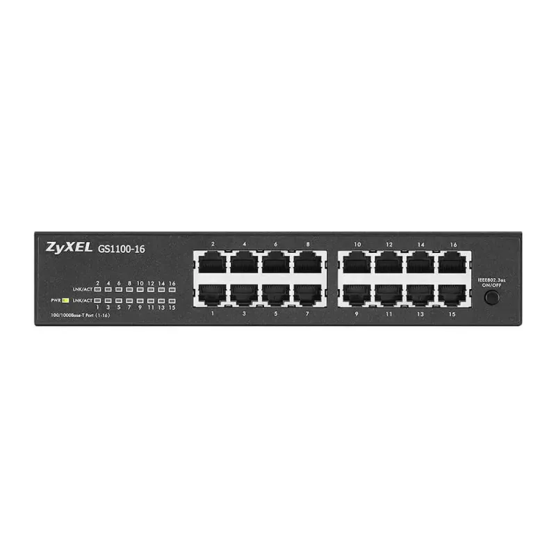 Zyxel GS1100-16 Niezarządzany przełącznik Gigabit Ethernet (10/100/1000)