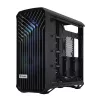 Obudowa PC Tower Fractal Design Torrent Tower Black — obsługuje ATX/EATX/ITX, 2x wentylatory 180mm z przodu, 2x zatoki 3,5 cala, 4x zatoki 2,5 cala, szkło hartowane
