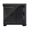 Obudowa PC Tower Fractal Design Torrent Tower Black — obsługuje ATX/EATX/ITX, 2x wentylatory 180mm z przodu, 2x zatoki 3,5 cala, 4x zatoki 2,5 cala, szkło hartowane