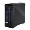 Obudowa PC Tower Fractal Design Torrent Tower Black — obsługuje ATX/EATX/ITX, 2x wentylatory 180mm z przodu, 2x zatoki 3,5 cala, 4x zatoki 2,5 cala, szkło hartowane