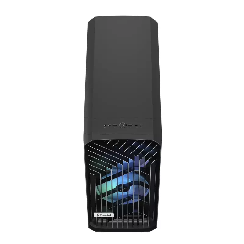 Obudowa PC Tower Fractal Design Torrent Tower Black — obsługuje ATX/EATX/ITX, 2x wentylatory 180mm z przodu, 2x zatoki 3,5 cala, 4x zatoki 2,5 cala, szkło hartowane