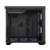 Obudowa PC Tower Fractal Design Torrent Tower Black — obsługuje ATX/EATX/ITX, 2x wentylatory 180mm z przodu, 2x zatoki 3,5 cala, 4x zatoki 2,5 cala, szkło hartowane