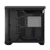 Obudowa PC Tower Fractal Design Torrent Tower Black — obsługuje ATX/EATX/ITX, 2x wentylatory 180mm z przodu, 2x zatoki 3,5 cala, 4x zatoki 2,5 cala, szkło hartowane