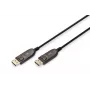 DIGITUS DisplayPort AOC hybrydowy kabel światłowodowy M/M UHD 8K@60Hz, CE, czarny 20m