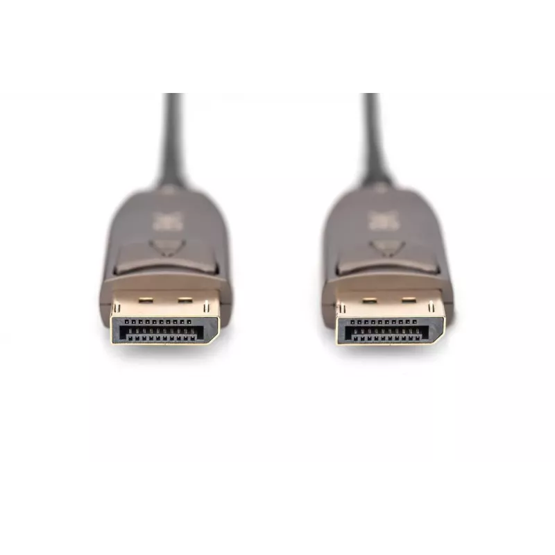 DIGITUS DisplayPort AOC hybrydowy kabel światłowodowy M/M UHD 8K@60Hz, CE, czarny 20m