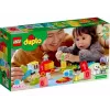 LEGO DUPLO pociąg z cyframi 10954 – pociąg edukacyjny z numerowanymi wagonikami do nauki liczenia i sortowania