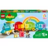 LEGO DUPLO pociąg z cyframi 10954 – pociąg edukacyjny z numerowanymi wagonikami do nauki liczenia i sortowania