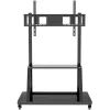 Przenośny stojak podłogowy do płaskich paneli TECHLY Signage Display Mount ICA-TR30 — do ekranów 55–100 cali, VESA 1200x600, maks. obciążenie 150 kg, kółka, czarny