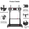 Przenośny stojak podłogowy do płaskich paneli TECHLY Signage Display Mount ICA-TR30 — do ekranów 55–100 cali, VESA 1200x600, maks. obciążenie 150 kg, kółka, czarny