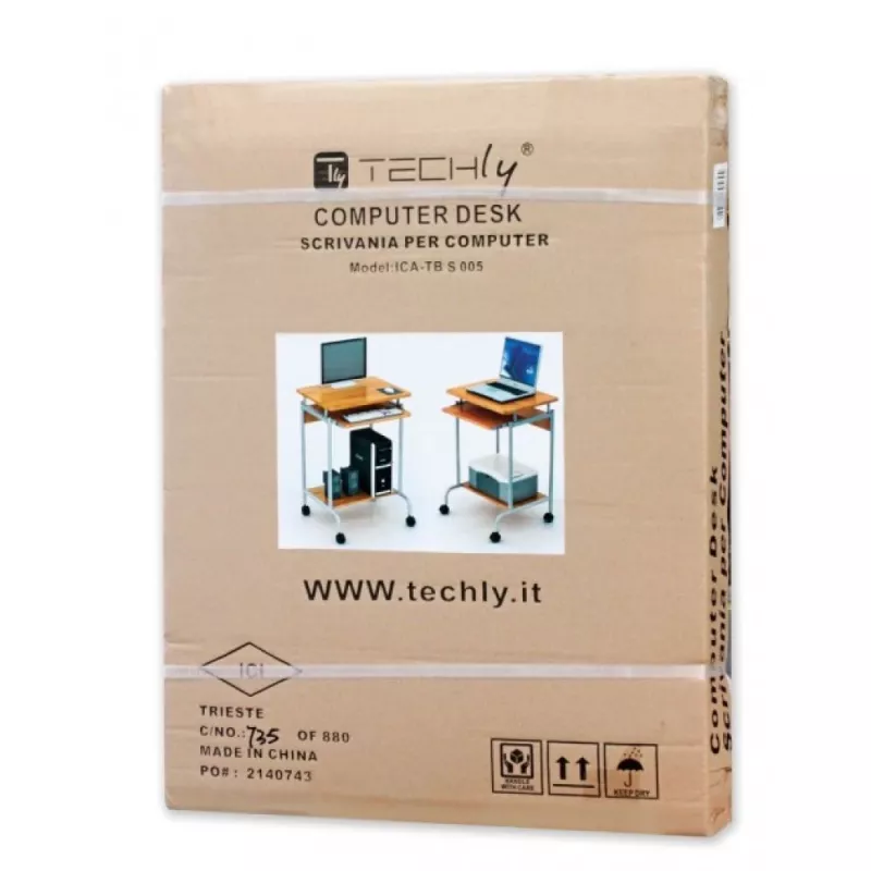 Biurko komputerowe Techly ICA-TB S005W białe