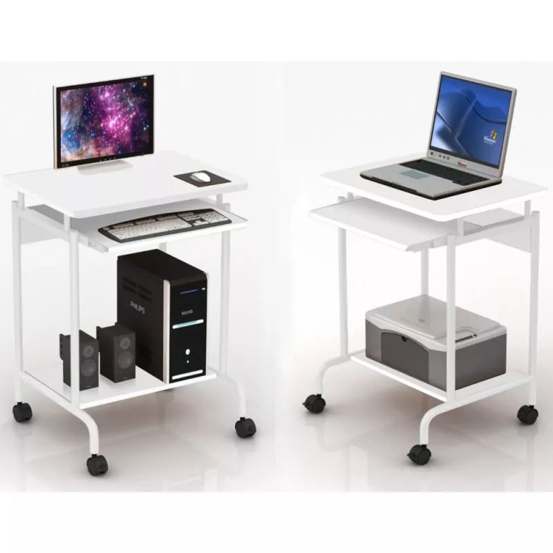 Biurko komputerowe Techly ICA-TB S005W białe