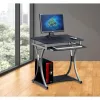 Techly Compact Desk for PC with Removable Tray, Czarny Graphite ICA-TB 328BK