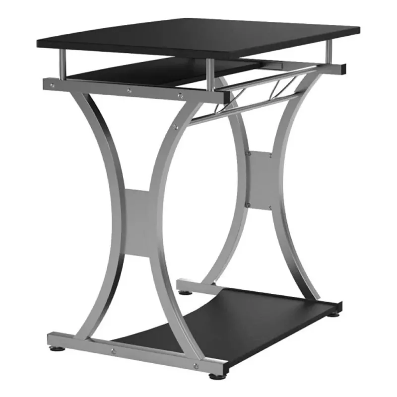 Techly Compact Desk for PC with Removable Tray, Czarny Graphite ICA-TB 328BK