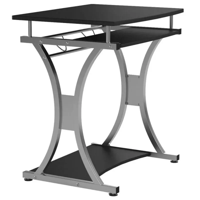 Techly Compact Desk for PC with Removable Tray, Czarny Graphite ICA-TB 328BK