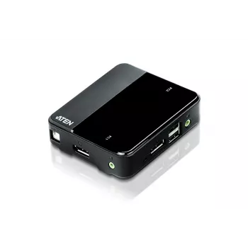 ATEN 2-Portowy USB 4K DisplayPort 1.2 przełącznik KVM (w zestawie kable KVM)