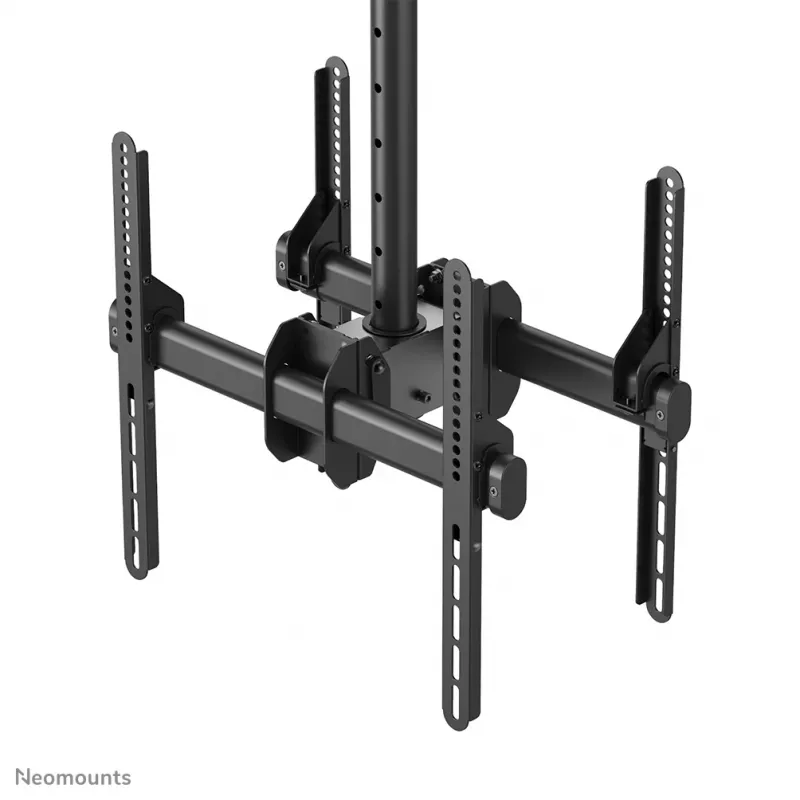 Neomounts NM-C440DBLACK Uchwyt sufitowy do dwóch monitorów/TV 32-60 cali - wys. 56-91 cm