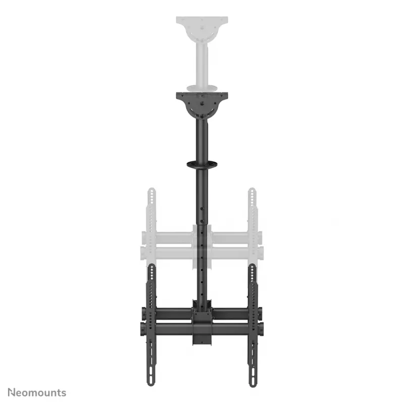 Neomounts NM-C440DBLACK Uchwyt sufitowy do dwóch monitorów/TV 32-60 cali - wys. 56-91 cm