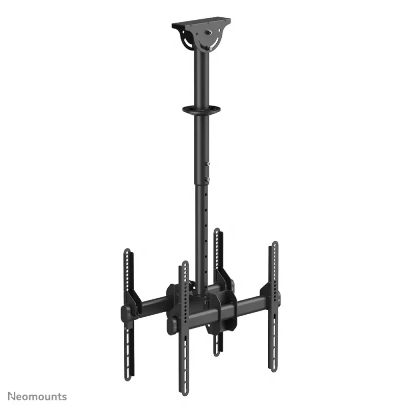 Neomounts NM-C440DBLACK Uchwyt sufitowy do dwóch monitorów/TV 32-60 cali - wys. 56-91 cm
